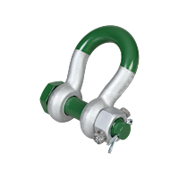 G-5243 Green Pin Bow Shackles Product Render 2